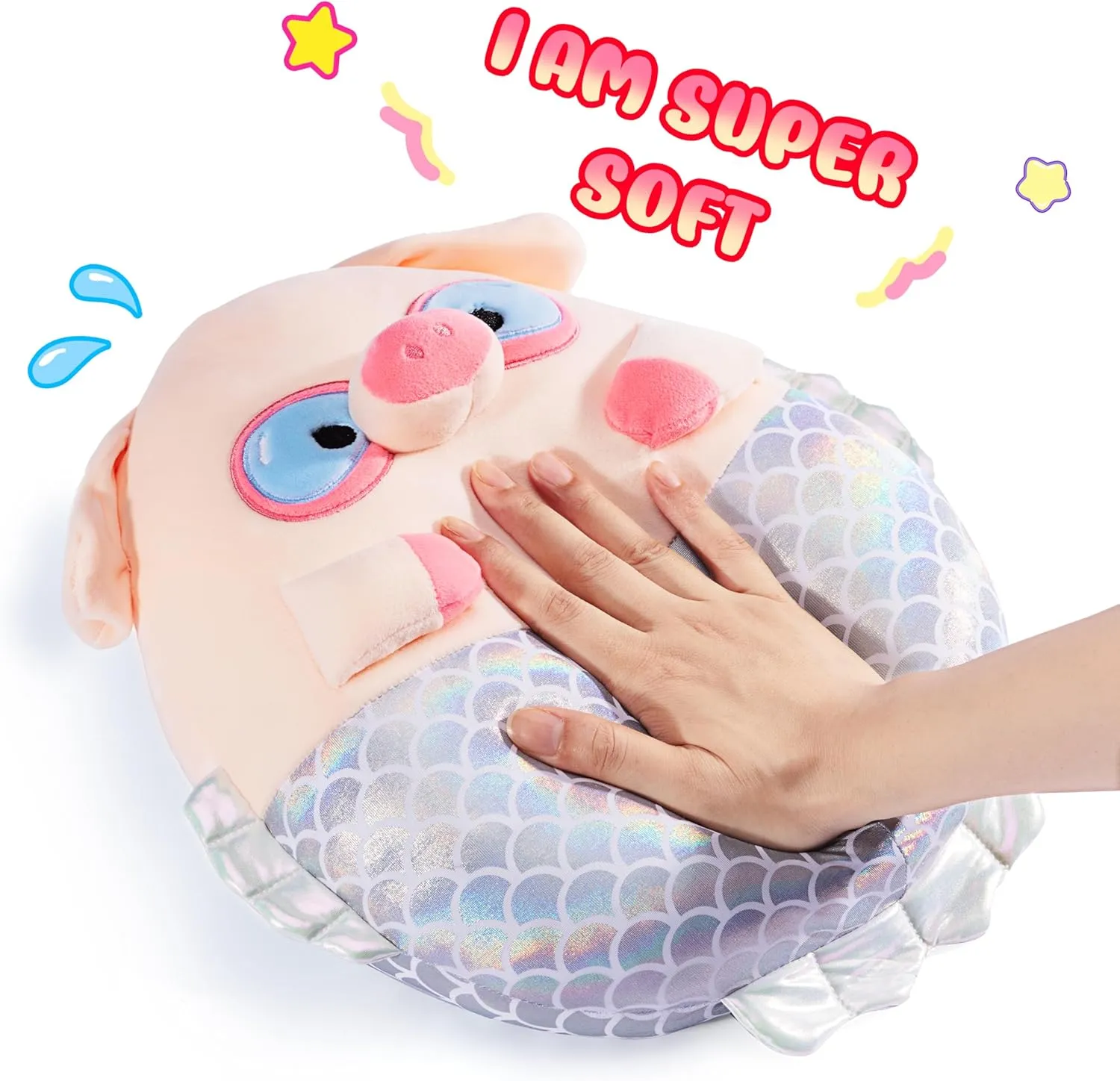 Toys Fat Kawaii Hugging Pillows Cuddle Plushie$Gift for Kids Children Original 13.5-inch homemaker catalyst spaghetti melodrama Large Pig Plush Pillow Stuffed Animal Toy$Big Size Cute Soft 