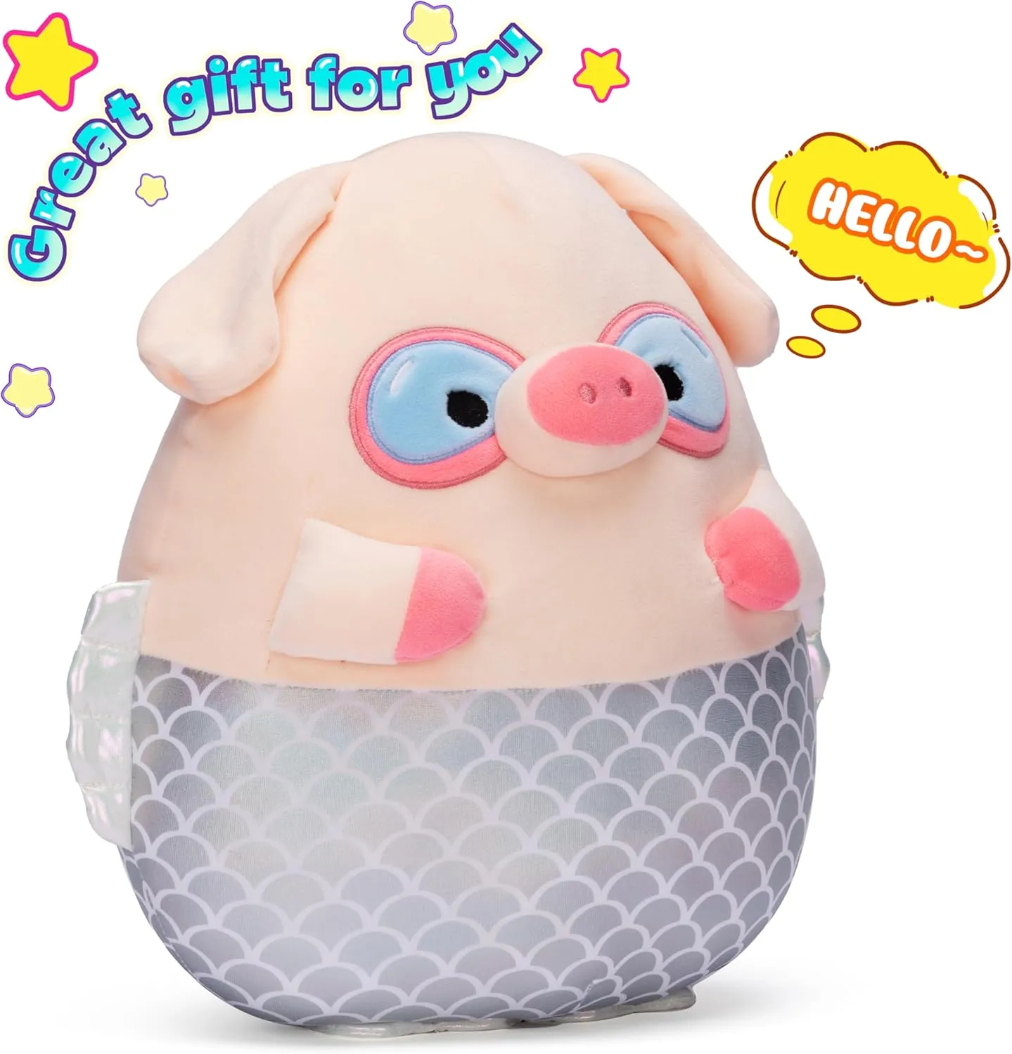 Toys Fat Kawaii Hugging Pillows Cuddle Plushie$Gift for Kids Children Original 13.5-inch homemaker catalyst spaghetti melodrama Large Pig Plush Pillow Stuffed Animal Toy$Big Size Cute Soft 