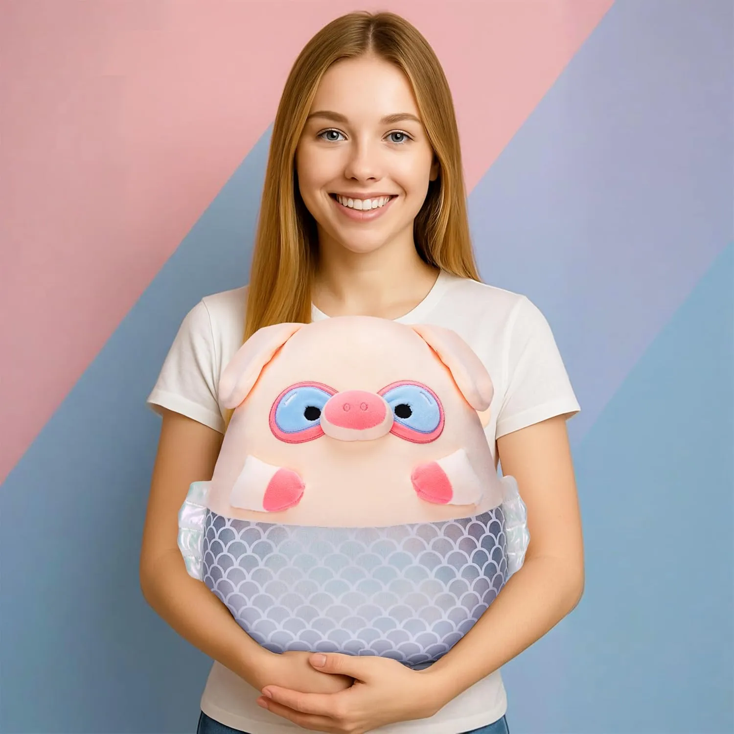 Toys Fat Kawaii Hugging Pillows Cuddle Plushie$Gift for Kids Children Original 13.5-inch homemaker catalyst spaghetti melodrama Large Pig Plush Pillow Stuffed Animal Toy$Big Size Cute Soft 