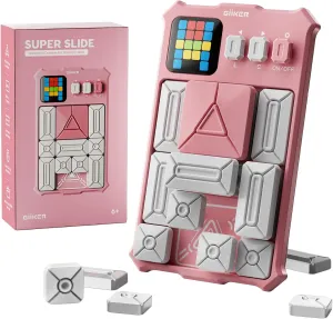 Toys for Kids$ Travel Games Birthday Gifts Easter Basket Stuffers for Boys Girls$ Activities for Road Trips-Baby Pink luminous GiiKER Super Slide Puzzle Games$ Original 500  Challenges Brain Teaser Puzzle$ 