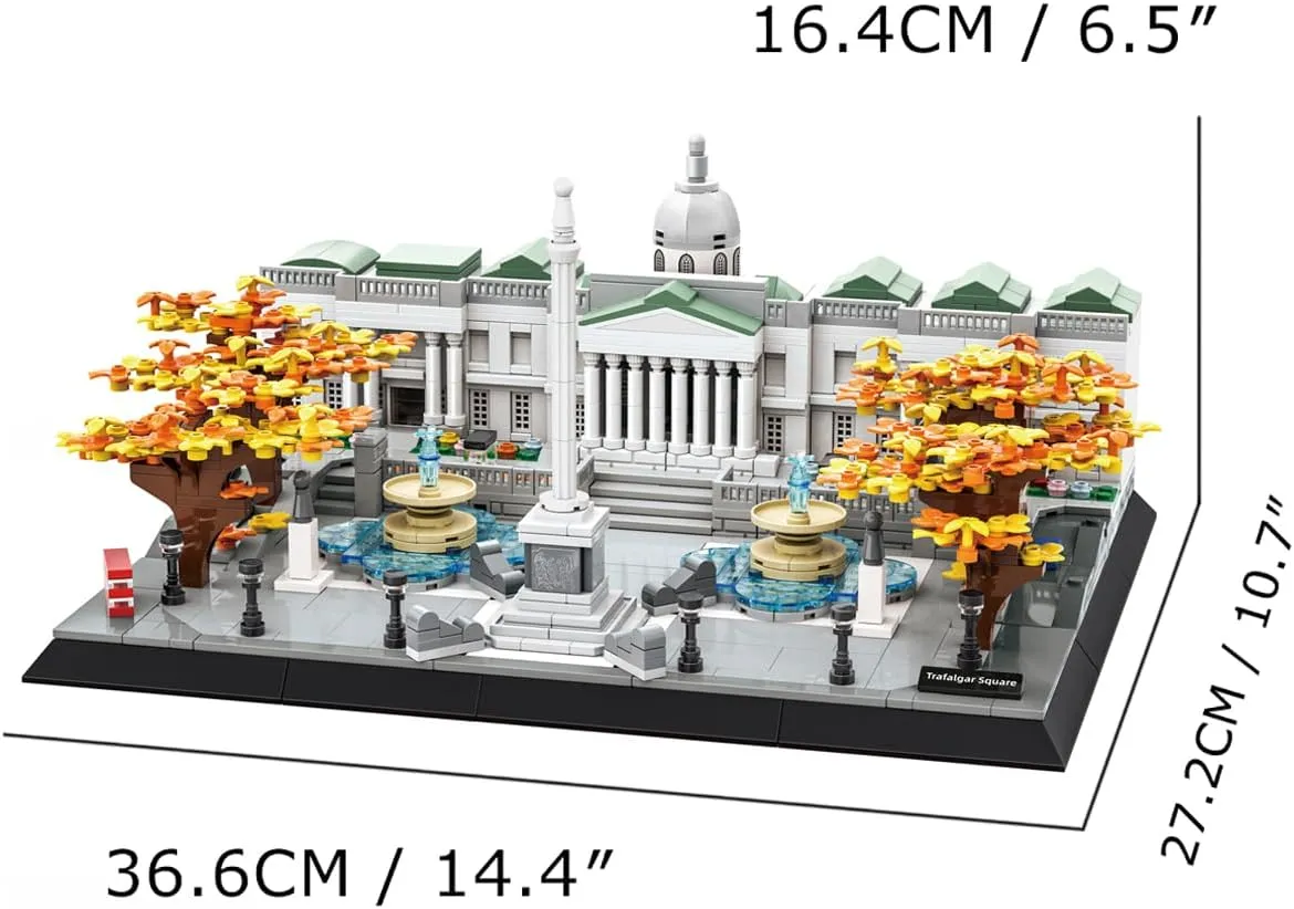 Toys, Home D??cor Model affiliate studio weed volunteer Gifts for Kids and Adults Trafalgar Square London Building Set (1245 Pieces), Architecture Building Blocks 