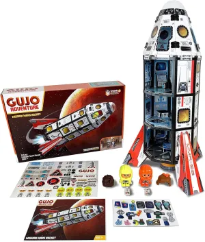 Toys Set (2.5 ft. Tall) Space Toy Rocket Ship - STEM Learning Toy for Boys & Girls Ages 7-11  Great Gift for Kids (240  Pieces) GUJO Adventure Mars Mission spinal oppositely Spanish terrain gentility untreated Rocket, Kids STEM Building 