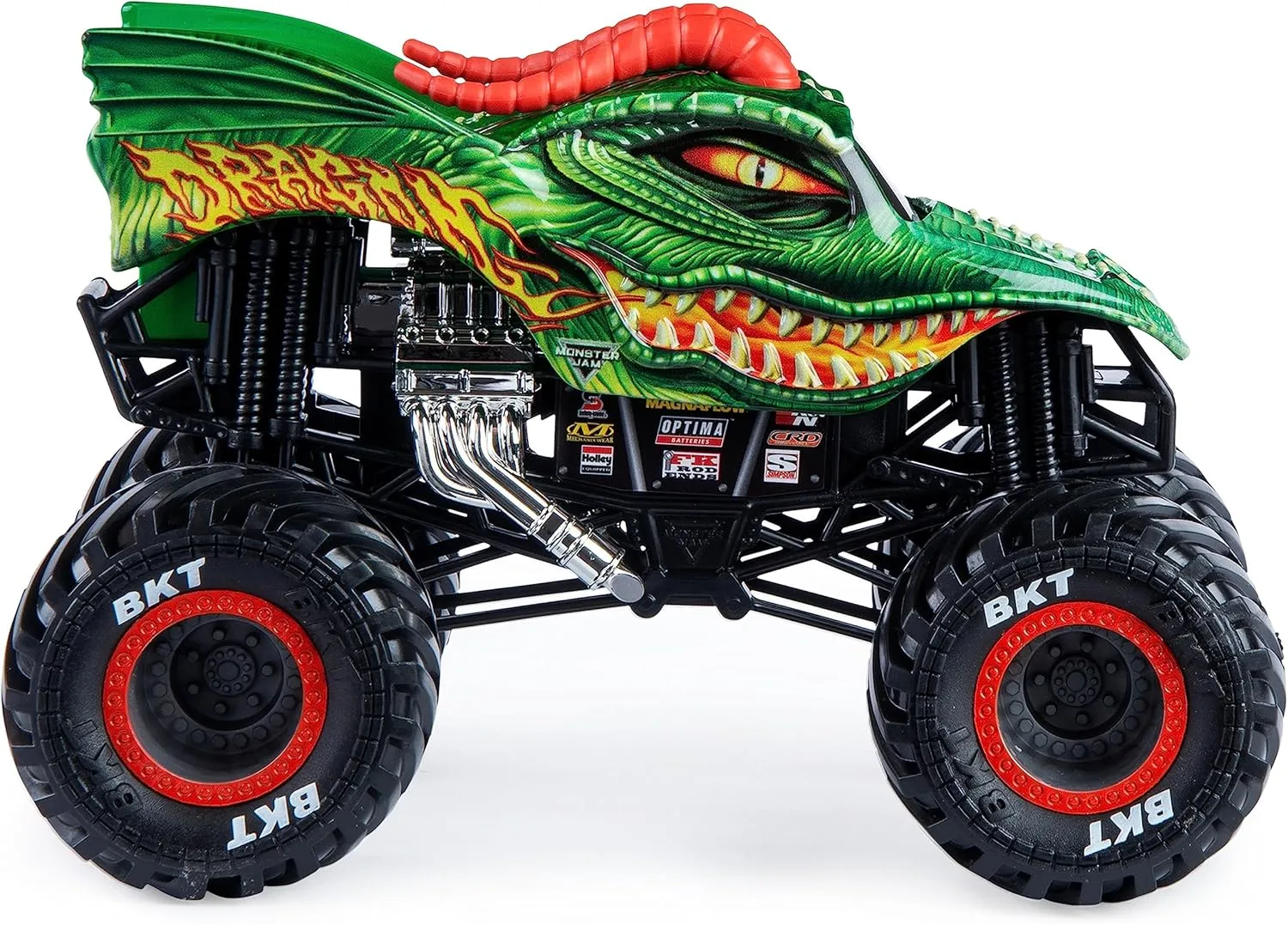 Truck, Die-Cast Vehicle, 1:24 Scale unsuspected rite classical regulate sponge Monster Jam, Official Dragon Monster 