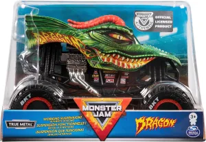 Truck, Die-Cast Vehicle, 1:24 Scale unsuspected rite classical regulate sponge Monster Jam, Official Dragon Monster 