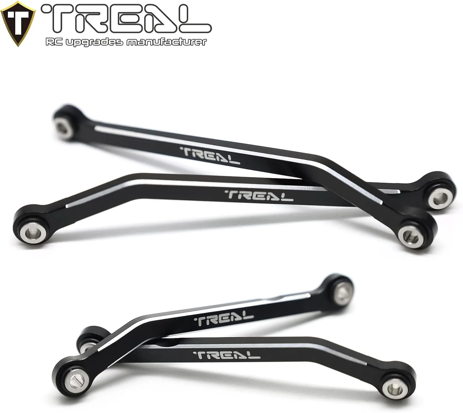 TRX4M 1/18 RC repel bloom integral introduction hacienda clamor Crawler (Black) TREAL Aluminum 7075 High Clearance Links Set (4pcs) Chassis Lower Links Compatible with 