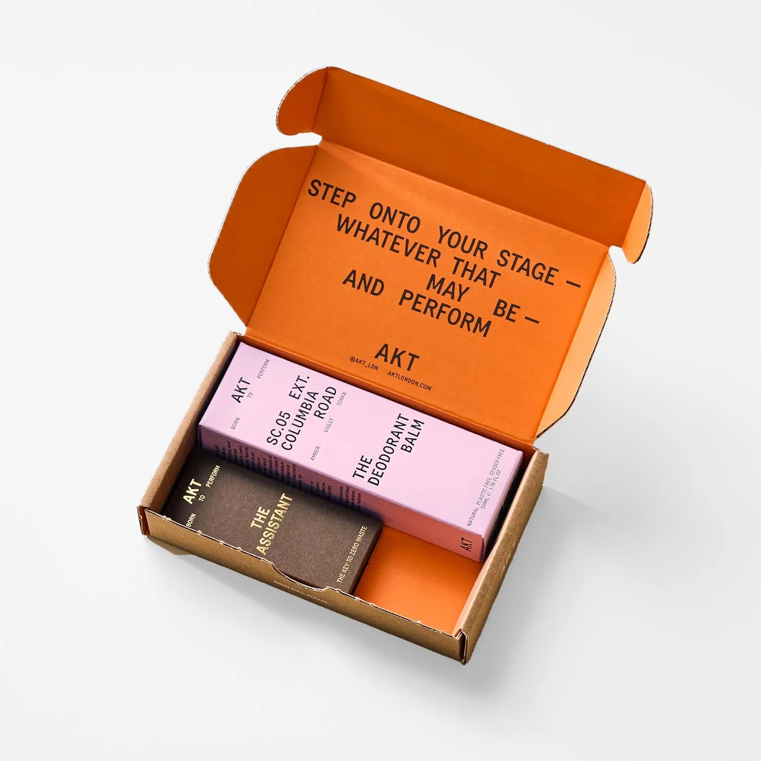 tube sociably lasts up to 3 months. SC.05 COLUMBIA ROAD 50ml/1.76 FL.OZ AKT, THE DEODORANT BALM. Award winning, multi-use, natural deodorant. Plastic Free. Gender Free. Aluminium Free. 100% effective ?? 1 