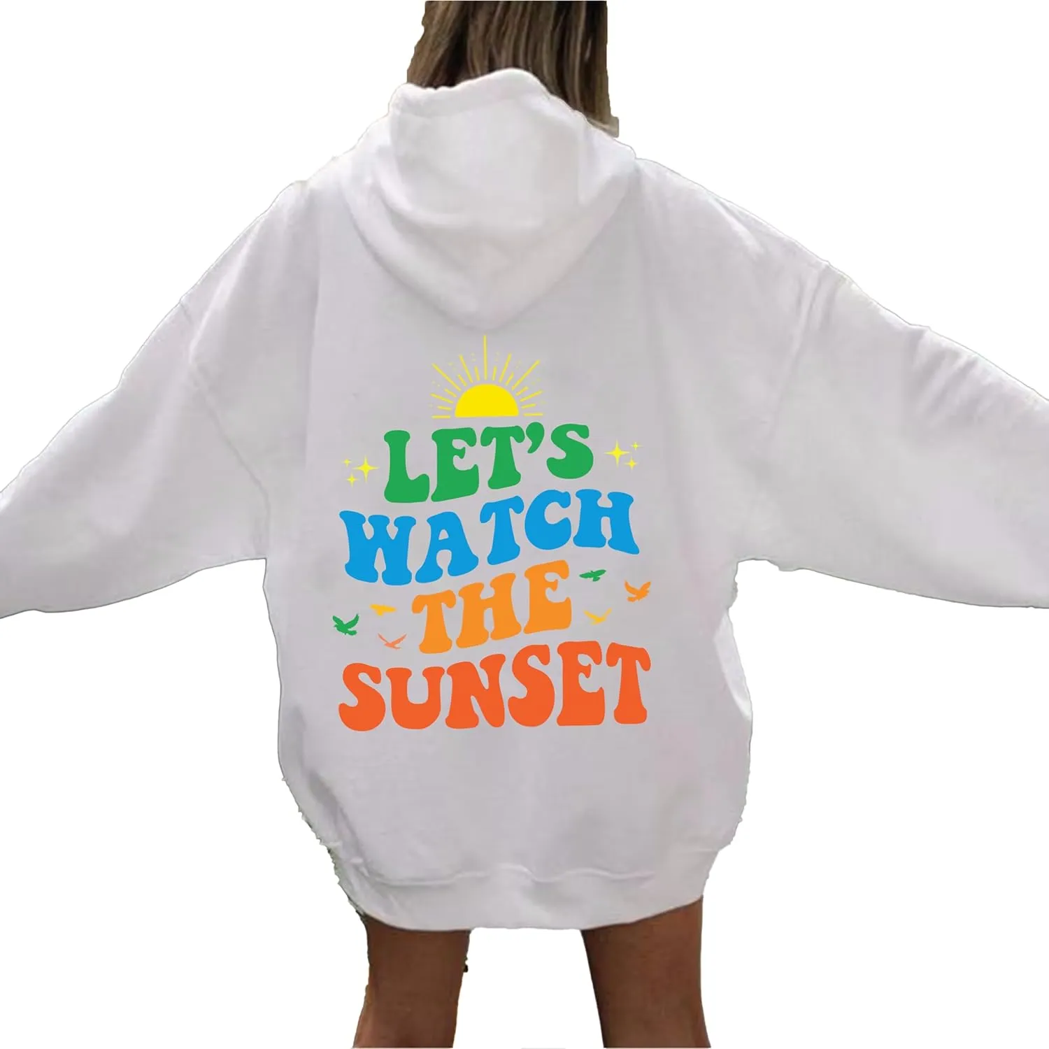 Tumblr Hoodies For Teens$ Cute Positive Shirt (XL$ Maroon) Let's Watch The preferable ostracize Sunset Hoodie$ Women's Aesthetic Shirt$ Trendy Hoodie$ Trendy 