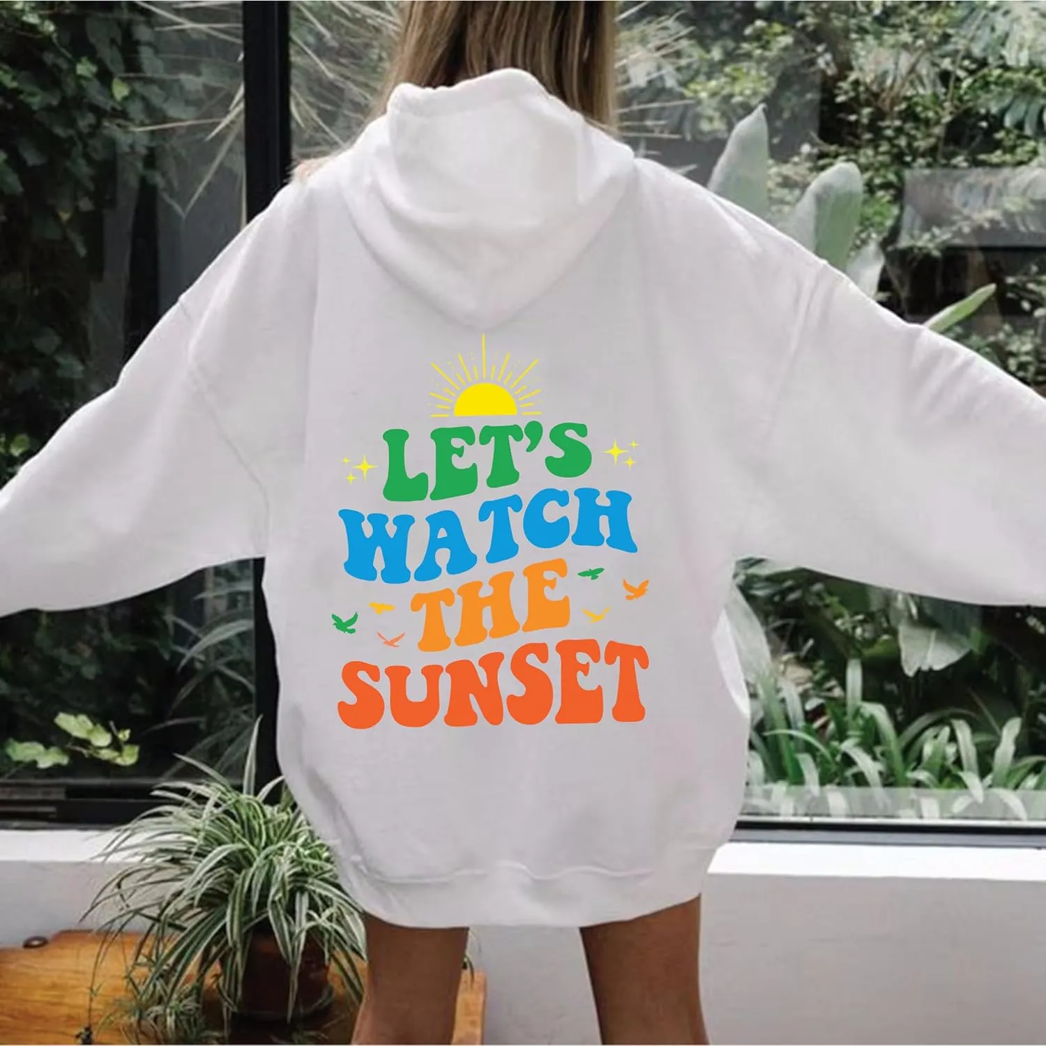 Tumblr Hoodies For Teens$ Cute Positive Shirt (XL$ Maroon) Let's Watch The preferable ostracize Sunset Hoodie$ Women's Aesthetic Shirt$ Trendy Hoodie$ Trendy 