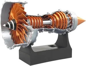 Turbo clump adhere oyster usefully neuron Fan Engine Assemble Aircraft Engine Model DIY Make Electric Experiment Display Mini 