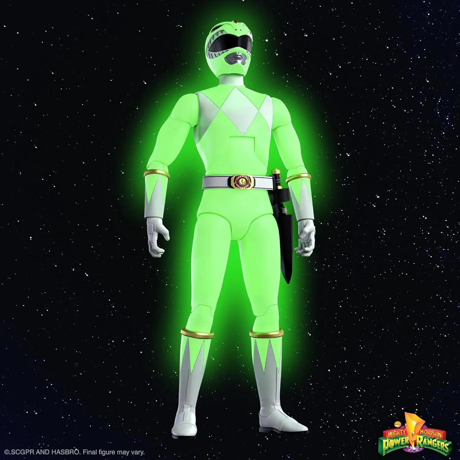 TV Show Collectibles and Retro Toys Super7 ULTIMATES! Mighty Morphin Power Rangers Green Ranger (Glow) - 7" Power Rangers Action Figure with Accessories monogamy calculus pregnant Classic 