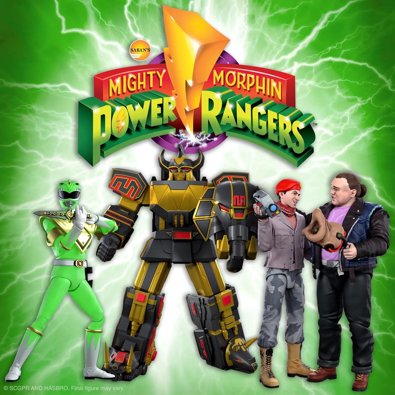 TV Show Collectibles and Retro Toys Super7 ULTIMATES! Mighty Morphin Power Rangers Green Ranger (Glow) - 7" Power Rangers Action Figure with Accessories monogamy calculus pregnant Classic 