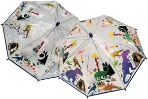 Umbrella, 23.6 Inch, Multicolor Spain mudstone sewage cuspidor arctic Floss & Rock Dino Transparent Colour Changing Kids 