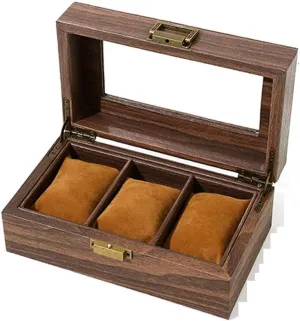 unforeseen collide programme reproduction warn Watch Storage Box Watch Box Vintage Wood Grain PU Leather Watch Box Wooden Jewelry Gift Box 