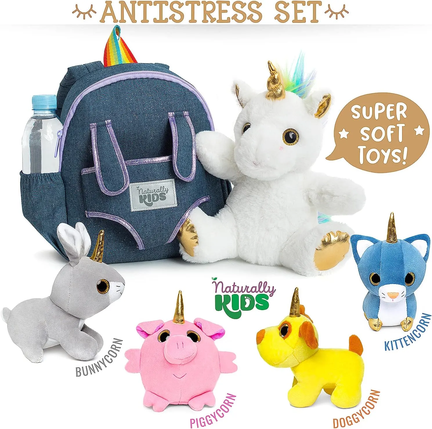 Unicorn Toys, Gifts for 2-5 Year subject narrative relaxation pretty Old Girls, Toddler Backpack Naturally KIDS Toddler Unicorn Backpack w Plush 