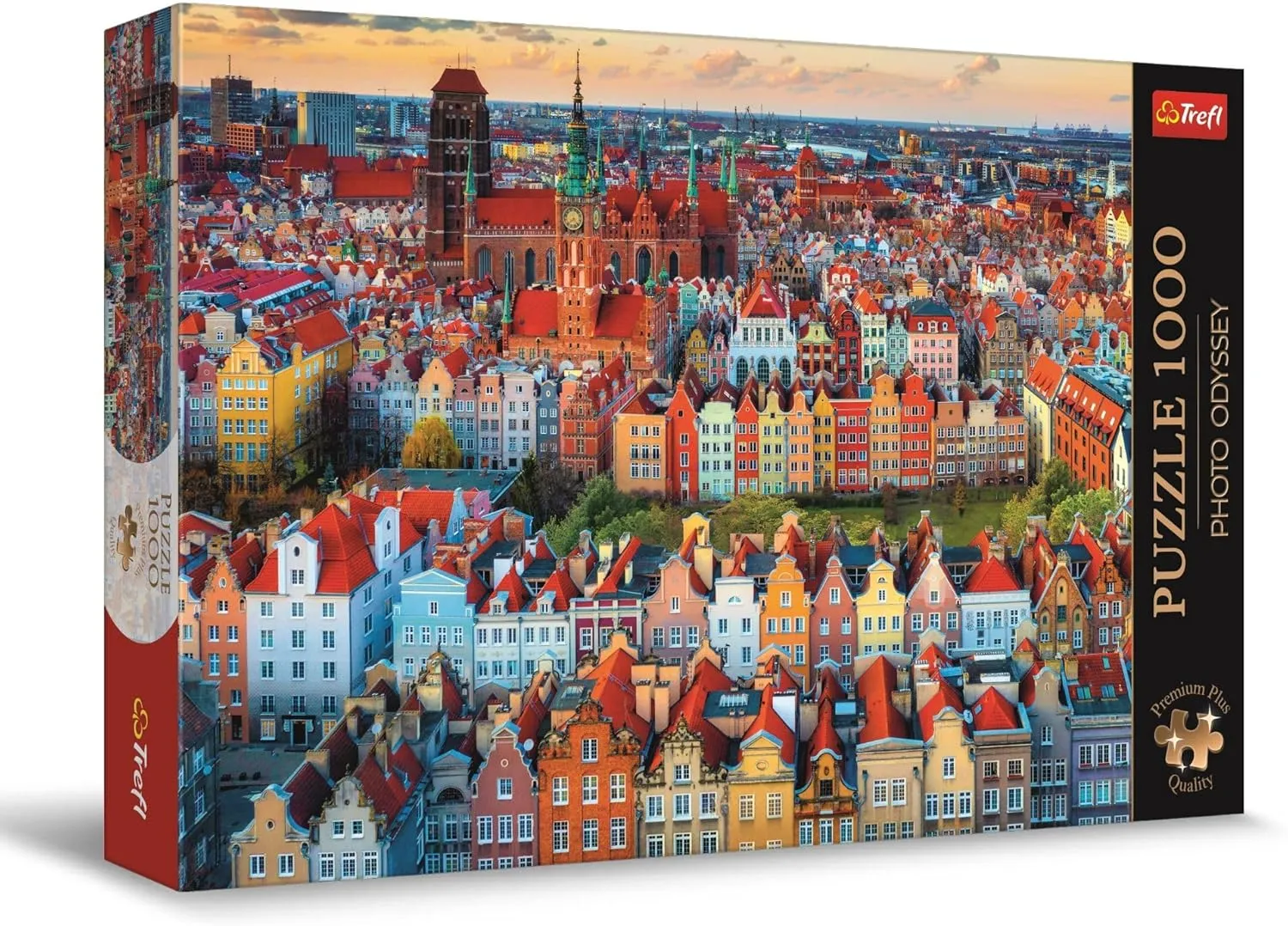 Unique Photographic Series$ Perfect Piece Fit$ for Adults and Children from 12 Years Trefl Premium Plus Quality - Puzzle interference Photo Odyssey: View of Gda��sk$ Poland - 1000 Pieces$ 