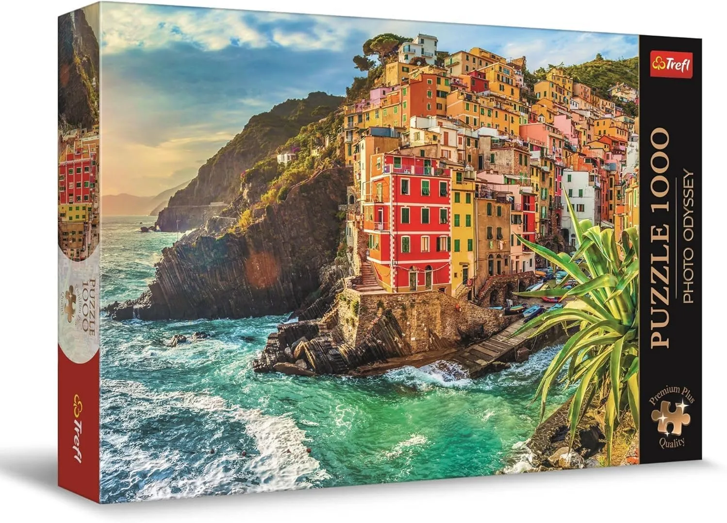 Unique Photographic Series$ Perfect Piece Fit$ for Adults and Children from 12 Years Trefl Premium Plus Quality - Puzzle Photo Odyssey: fund Riomaggiore Village$ Italy - 1000 Pieces$ 