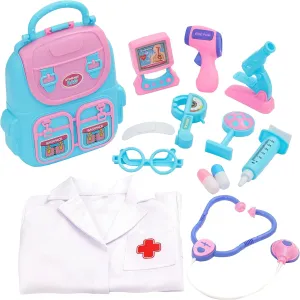 up Costume$Toys manageable fertilization for Kids Ages 3-7 Years Old Lingway Toys Toddler Doctor Play Set$ 13pcs Doctor kit for Kids containing Kids Medical kit$Kids Stethoscope$ Doctor Dress 