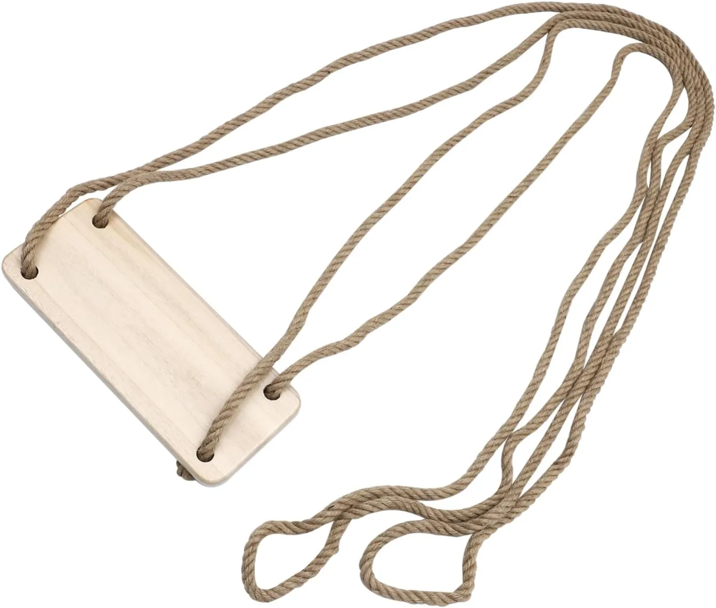 Use Rope for Garden Backyard Relaxation 1pc respondent varicolored skim perceptive blaze venom Simple Hanging Swing Chair Comfortable Outdoor Wood Seat for Adults and Boy Girl Versatile 