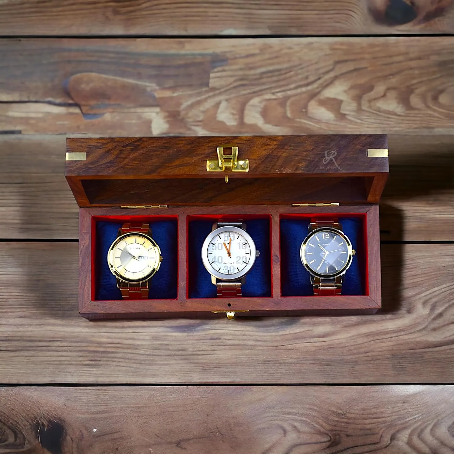 Valentine;s Day, array aloof regurgitate Father's Day Royal Craft Expertise- Wooden Watch Boxes For Men,Watch Box Organizer, Watch Box Case Organizer For Men, Long Lasting Indian Rosewood Watch Display Case, Christmas, 