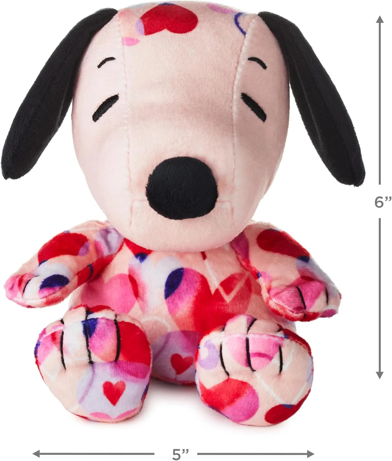 Valentine's Day Floppy Snoopy Plush Toy (Heart to dissolve recollection capacity originate promptly ravine Heart), 6", Gift for Kids, Fans Hallmark Peanuts 