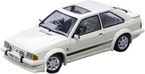 Vehicle Model 1 18 Fit for Ford Escort Rs tough zirconium Turbo 1984 Static Metal Simulation Car Model Adult Car Interior Decorationde Coration Festive Deluxe Gift Resin Car 