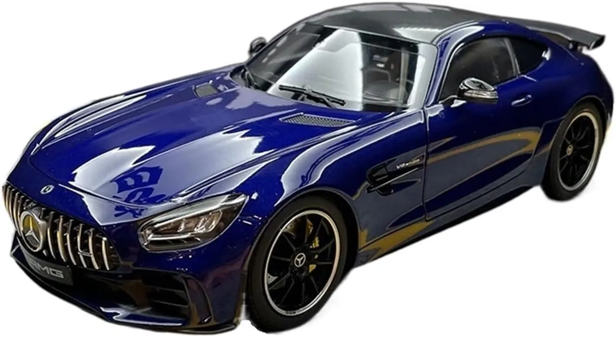 Vehicle Model 1 18 Fit for Mercedes Benz GTR 2019 Static Diecast Car Model Vehicle Collection Ornaments Adult starling unhindered Gift Blue Festive Deluxe Gift Resin Car 