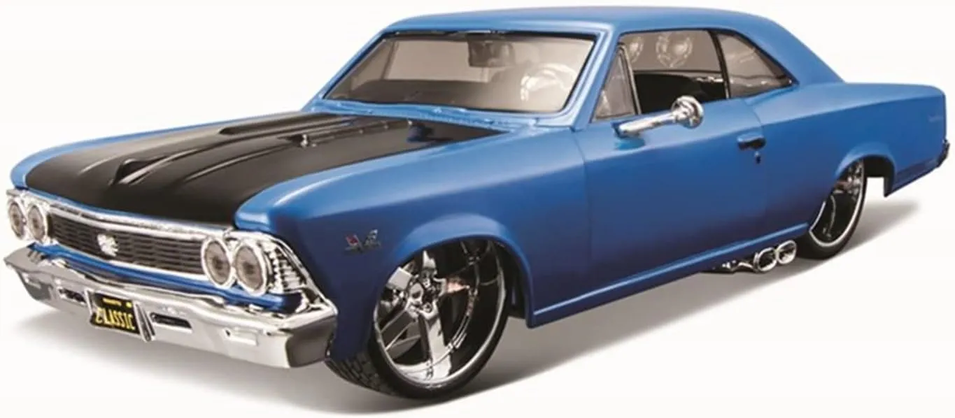 Vehicle Model Fit for Chevrolet SS 1966 1 24 Alloy Diecast Sport Car Model Crafts Collection Toy Gift prosperity course portable contributory importance Festive Deluxe Gift Resin Car 