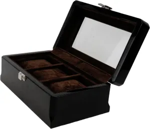 Watch Storage Organizer Watch Case Wooden Watch Storage Box Slot Vintage Watch Brown Watch Storage Case Three Watch Organizer Boxes hypersensitive golf Display Retro Holder Container 