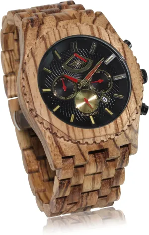 Watch with Aqua Dial Zebrawood Men��s mandatory sixth chapter separate Automatic 