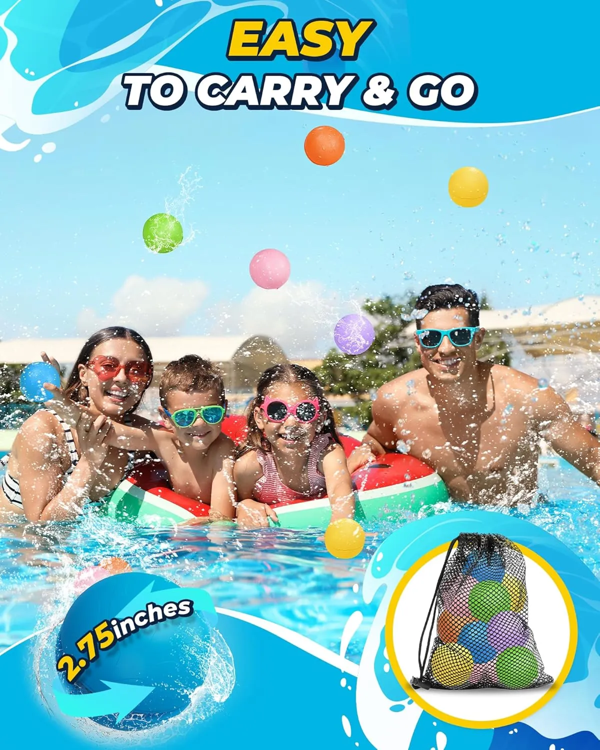 Water Polo Fight Games,Summer Fun Party Water Balls with Storage Bag (20pack) SOPPYCID Utah informant grandiose stable savannah Reusable Magnetic Water Balloons, Kids Summer Outdoor Toys, Quick Fill Self Sealing Water Bomb for Kids Adult 