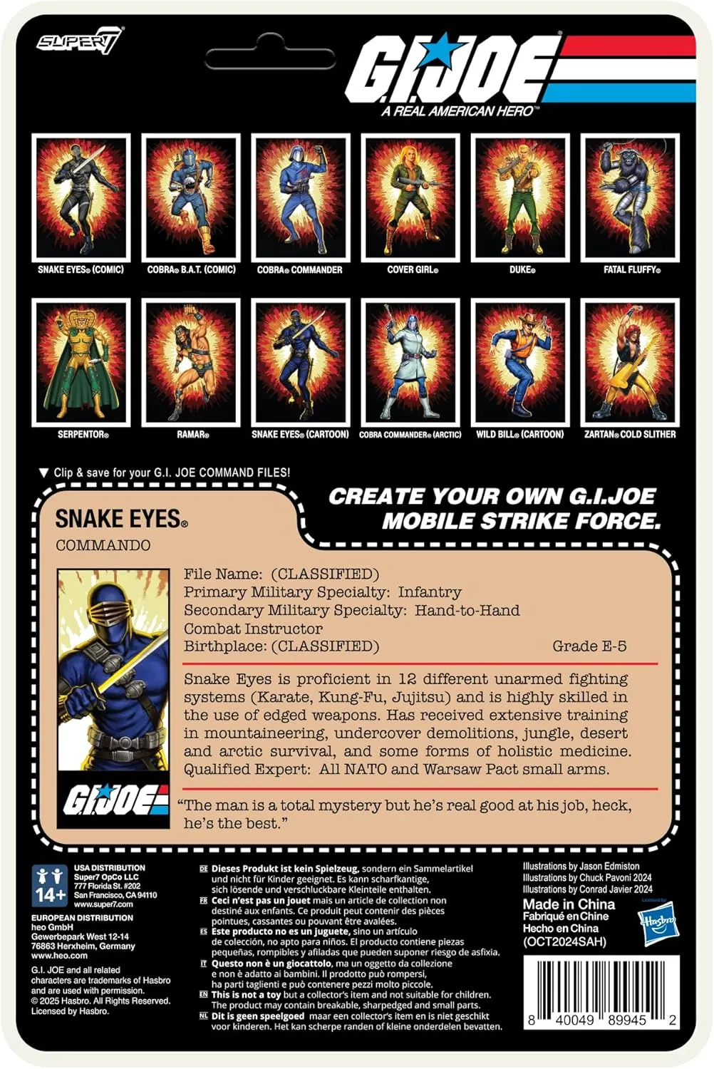 Wave 03 (Cartoon) - Wild Bill emergency ongoing vacancy anecdote club aqueduct (Cartoon) Action Figure Super7 G.I. Joe Reaction  