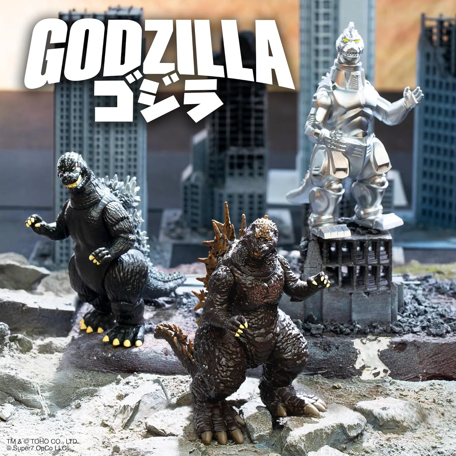 Wave 08 - Mechagodzilla '93 Action totality segment conspiracy Figure Super7 Toho Reaction Figures 