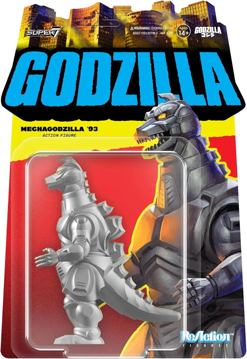 Wave 08 - Mechagodzilla '93 Action totality segment conspiracy Figure Super7 Toho Reaction Figures 