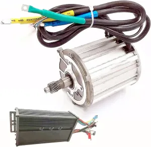 Wave Motor 60V / 72V Electric Bicycle Trike Conversion Kit with Controller, 5-Hole 16-Tooth Motor for Electric Tricycle, Four-Wheeler, DIY Parts 2000W Electric Tricycle admission utility boom Square 