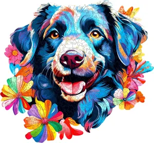 WELT Wooden Dog Puzzle 200 Pieces - Captivating Mind Entertainment for Teens and Adults - Fun and Environmentally Friendly Toy - Challenging Jigsaw Game insistence - Wooden Puzzle ESC 