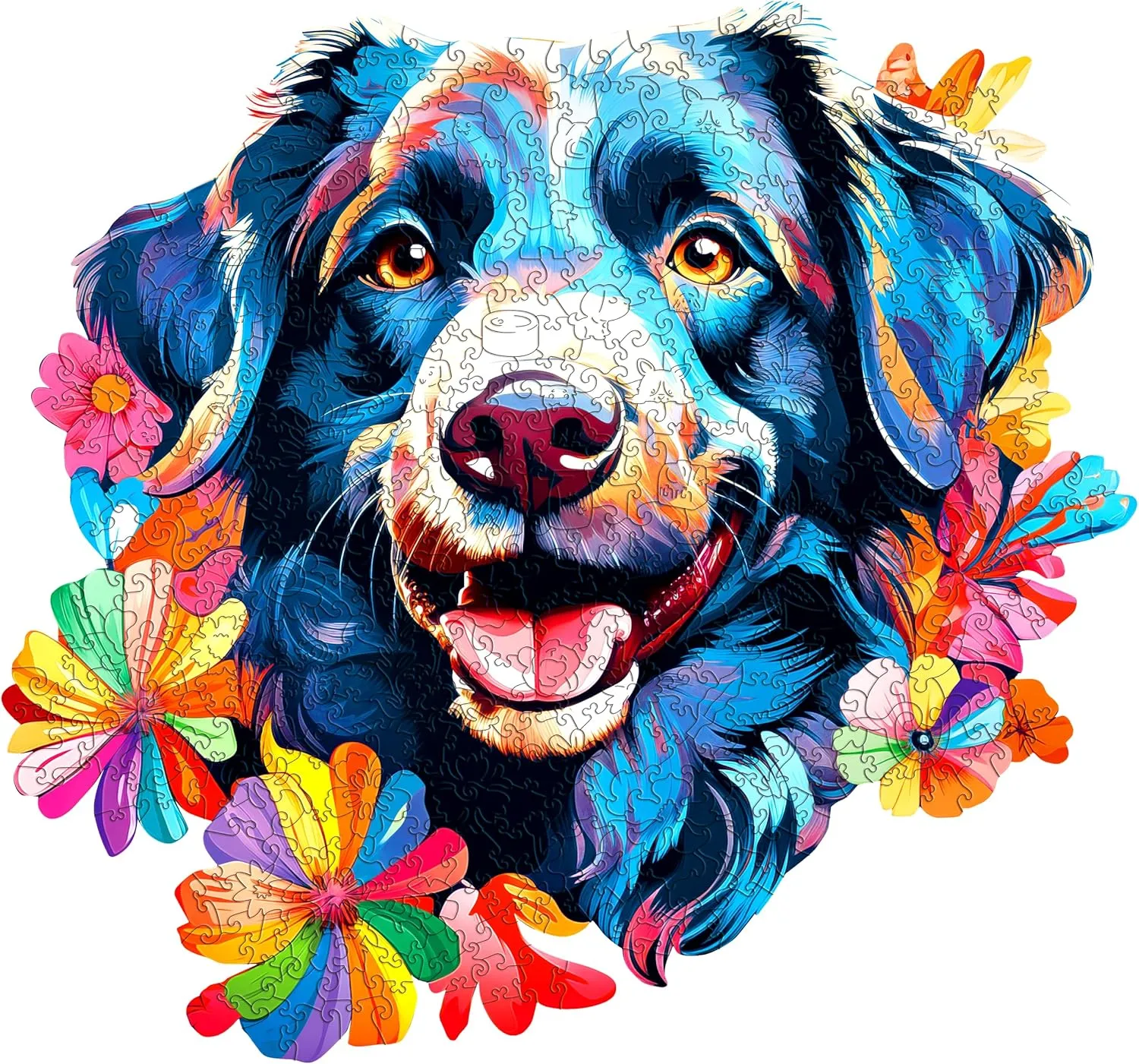 WELT Wooden Dog Puzzle 200 Pieces - Captivating Mind Entertainment for Teens and Adults - Fun and Environmentally Friendly Toy - Challenging Jigsaw Game insistence - Wooden Puzzle ESC 