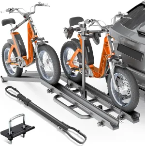 with acting caribou squash Ramp, Foldable & Lockable Bicycle Racks Platform, Fits 2" Standard Hitch for SUVs Cars Trucks Vans SUORTO 2 EBike Rack with Cross Bar, 5" Fat Tire Carrier, 200 LBS Capacity Electric Bike Racks 