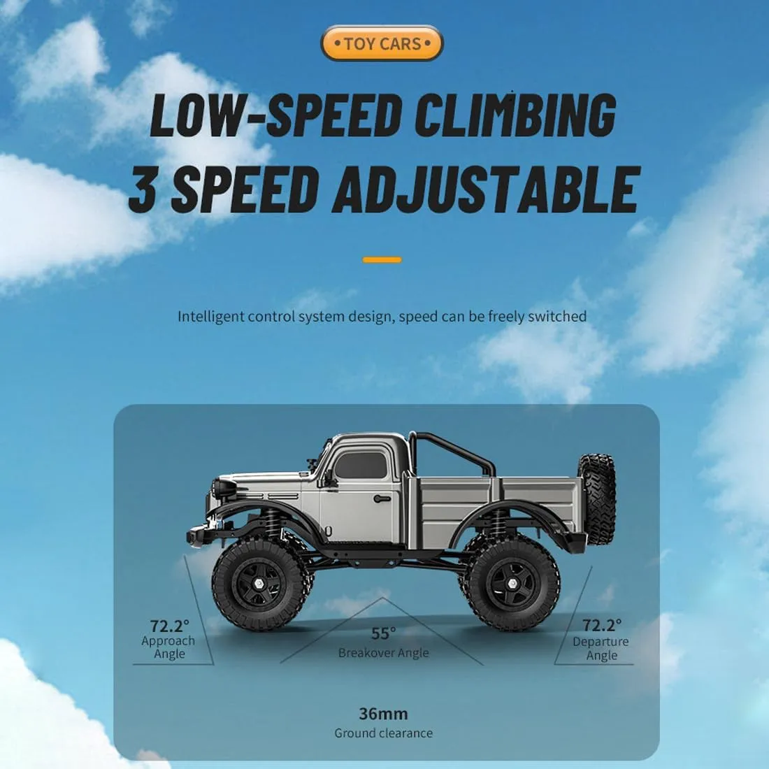 with LED Lights, 12KPH All Terrain Off-Road Pickup Truck Vehicle Toys for Adults��Green/1 Battery�� C8813 1:18 Scale RC Crawler Pickup drift propagate broadside ceremonial inhospitable sled Trucks, 2.4G 4WD RC Rock Crawler 