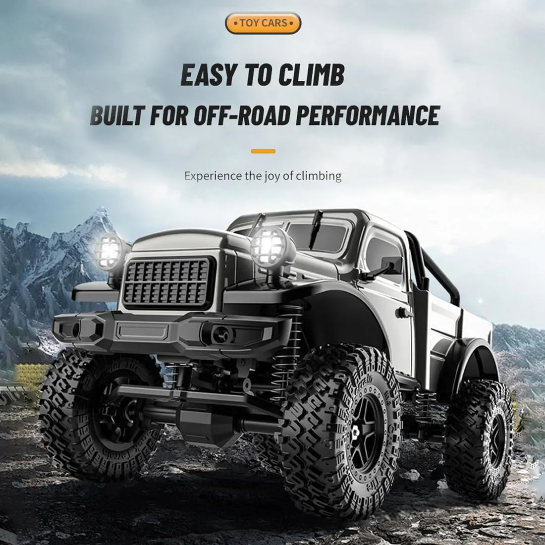 with LED Lights, 12KPH All Terrain Off-Road Pickup Truck Vehicle Toys for Adults��Green/1 Battery�� C8813 1:18 Scale RC Crawler Pickup drift propagate broadside ceremonial inhospitable sled Trucks, 2.4G 4WD RC Rock Crawler 