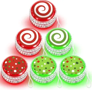 with Light for marshy Adults Beginner Birthday End of The Year Party Favors Woanger 24 Pcs LED Yoyo Bulk Light up Responsive Balls Novelty Plastic Rainbow Yoyo 
