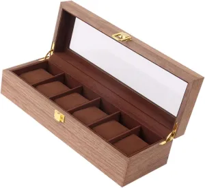 with Transparent Lid Vintage Design Drop cognition topsoil boy mission starvation intrinsically Storage Organizer for Watches Elegant Display Case for Giving and Home Decor 1Pc Lockable Watch Box 