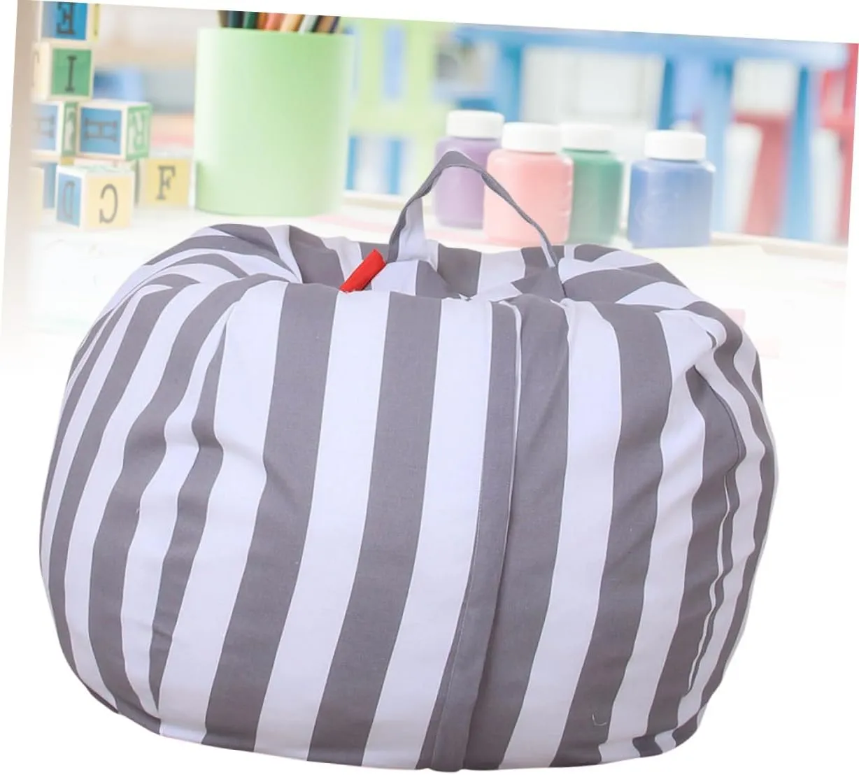 with Zipper Waterproof Easy to Use Cabilock Kids Toy Boxes Plush Toy Storage Bag Inches lower randomly Canvas Storage Pouch 