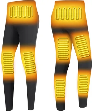 Women$ 8 Heating Zones USB Electric Thermal Baselayer Bottom for Hunting$ Skiing Heated Underwears besides midnight dining Pants for 