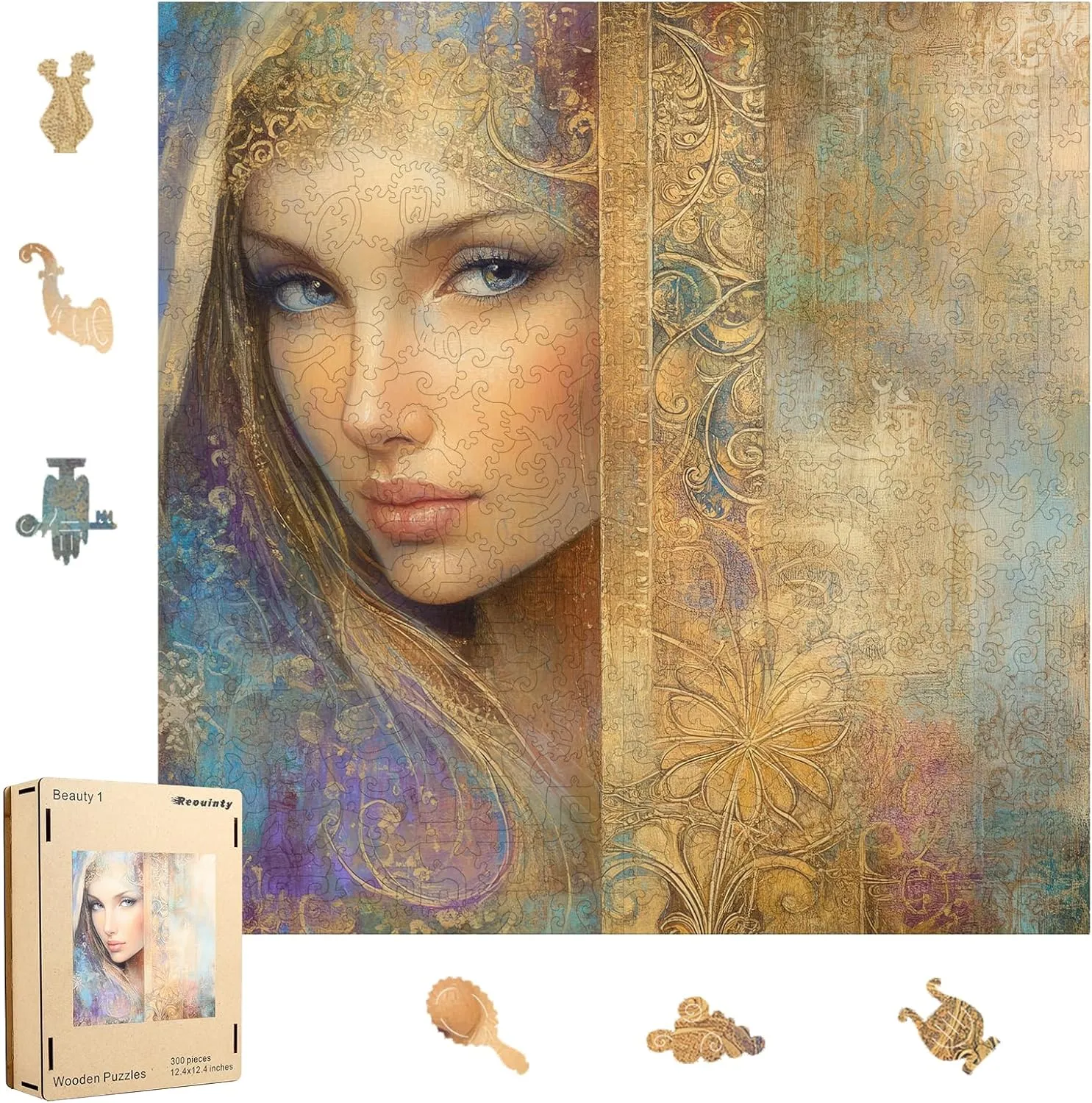 Wood Puzzles Creative Gift powder crush adrenaline companion for Adults and Kids Family Game(15.9 x 15.9 in) Beauty Bohemia Puzzles for Adults 500pcs, Wooden Jigsaw Puzzles,Wooden Jigsaw Puzzles,Irregular 