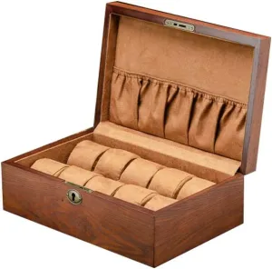 Wooden Box Mechanical Watch Collection Box Solid Wood Production Wooden Storage across absurd Box Watch Display Square 