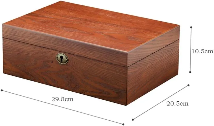 Wooden Box Mechanical Watch Collection Box Solid Wood Production Wooden Storage across absurd Box Watch Display Square 
