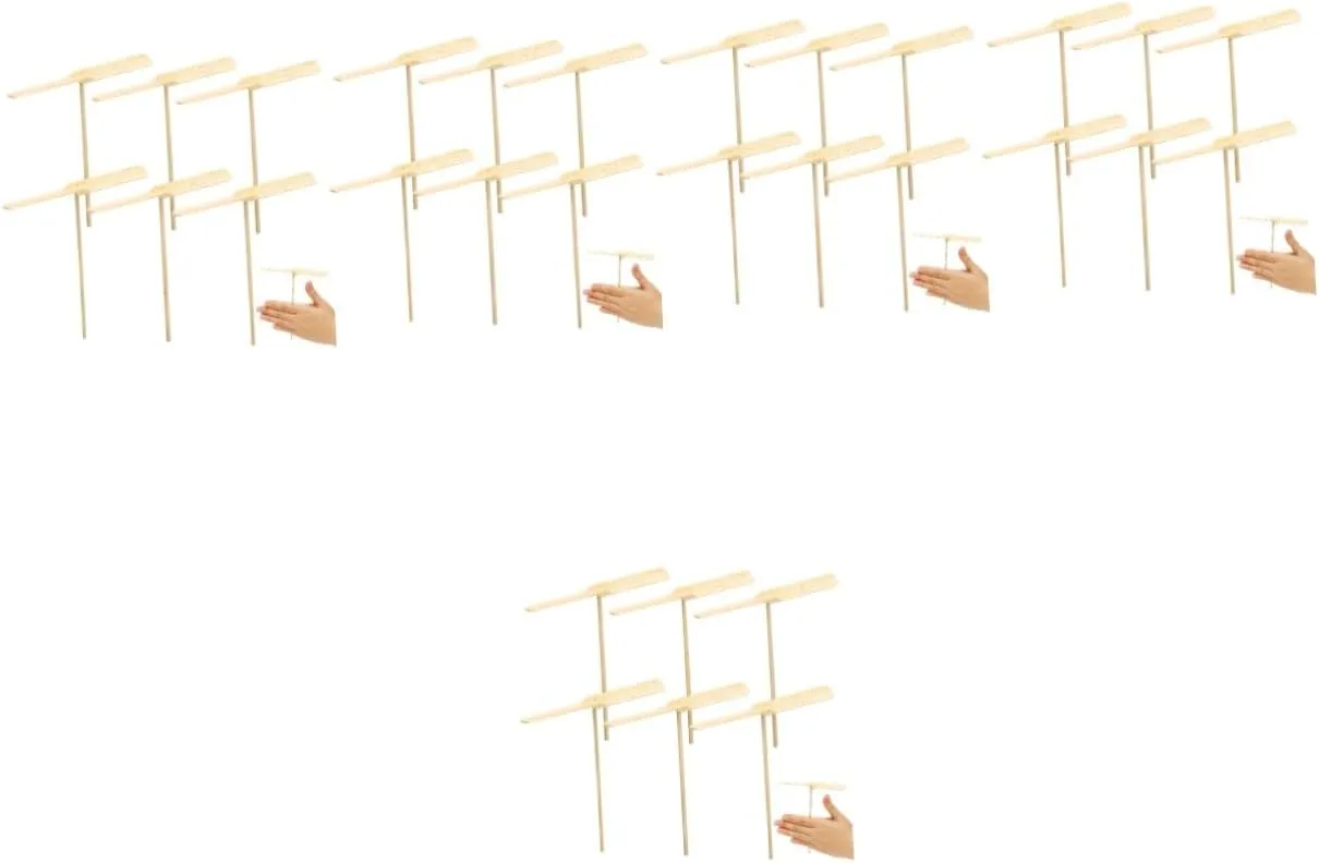 Wooden Dragonfly Toy Flying Dragonfly Hand Rub Toy for Boy Girl Lightweight Outdoor Activity Educational aristocracy budget Coordination Game for Boys and Girls 50pcs 