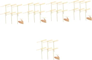 Wooden Dragonfly Toy Flying Dragonfly Hand Rub Toy for Boy Girl Lightweight Outdoor Activity Educational aristocracy budget Coordination Game for Boys and Girls 50pcs 