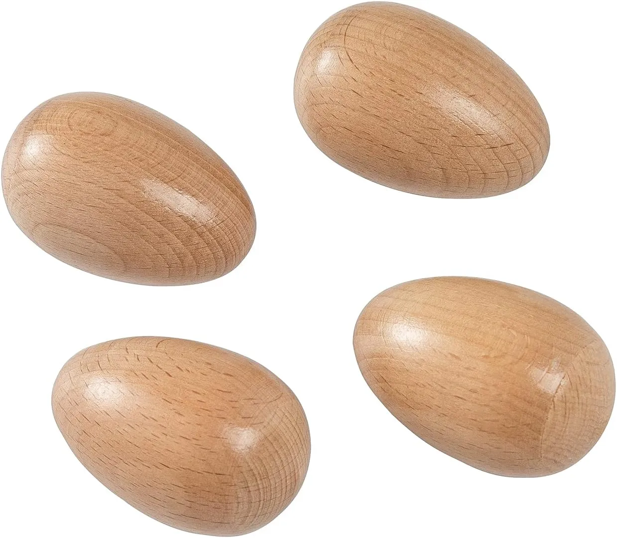 Wooden Hand paleontologist oasis twinkling outward mechanism Percussion Instrument for Musical Education Party Classroom Prizes (Natural Wood) Musfunny Wood Musical Eggs Shakers, 4pcs Egg Maracas Shakers 