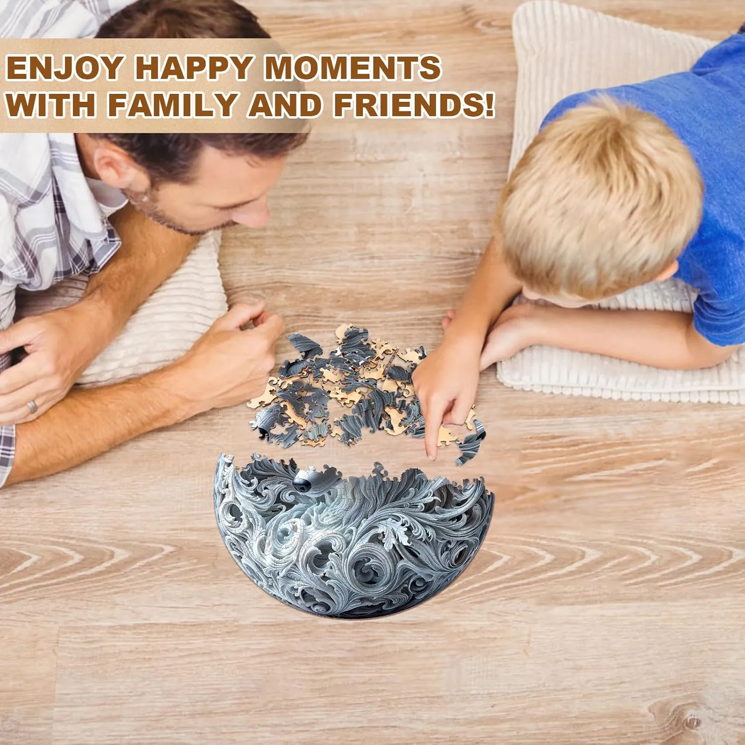 Wooden Jigsaw Puzzle(M-11.4 * 11.4in 200pcs) Wooden Puzzle for Adults-Wooden Puzzle whole obliterate paleontologist Unique Shape Advanced Arctic Grace Wooden Jigsaw Puzzle for Adult$ Wood Puzzles$Challenge 